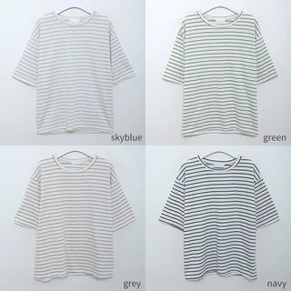 basic striped short sleeved tee