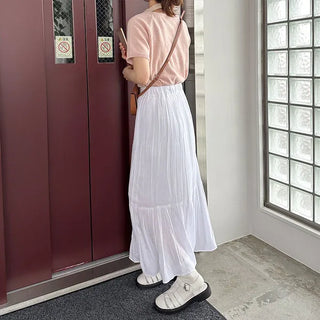 U-neck short-sleeved knit