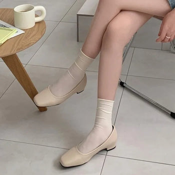 0436 Basic Flat Pumps (4 colors)