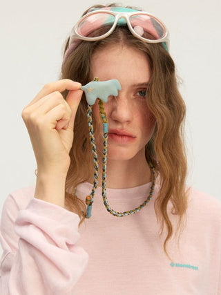 [Monterest] 3D Printed Flocked Horse Pendant Necklace