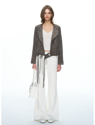 [NECY] Noir Sculptural Flare Pants (2color)