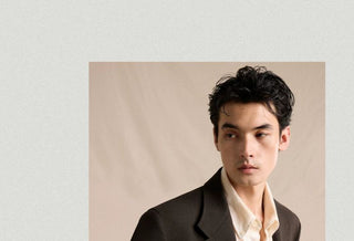 [CULTUM] Wool Blend Double Breasted Relaxed Blazer