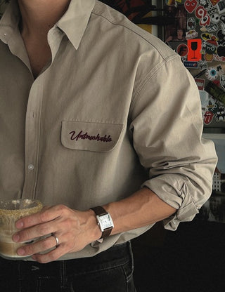 UN Embroidered Cotton Shirt (4 colors)