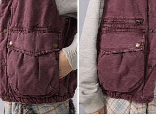 [Monterest] Washed Cotton Padded Work Vest