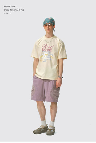 [Monterest] Washed Peace Dove Print T-Shirt