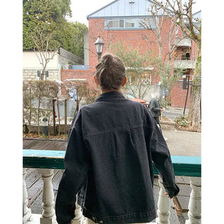 Oversized denim jacket