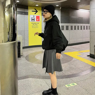 Pleated medium skirt