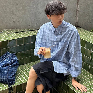 Seersucker overcheck shirt