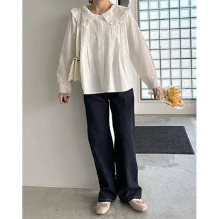 Frill collar blouse