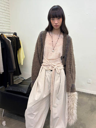 [NeverSeez] Mohair Blend Knit Set