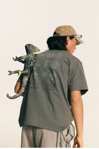 [Monterest] Mushroom Jazz Print Relaxed Tee