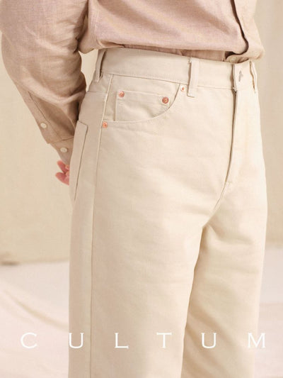 [CULTUM] Italian Relaxed Straight Leg Jeans