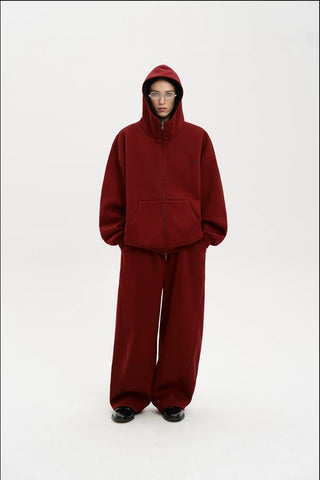 [MASONPRINCE] Heavyweight Air Layer Hoodie Set