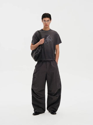 [MASONPRINCE] Cotton Utility Parachute Pants