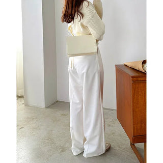2-pleat wide slacks