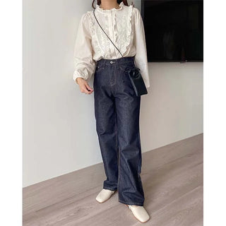 dail deep denim pants