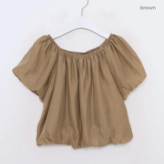 Chiffon shirred blouse