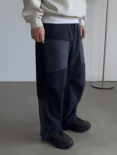 Orchid Heavy Fleece Patchwork Pants