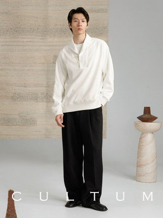 [CULTUM] Heavyweight Shawl Collar Sweatshirt