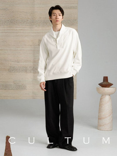 [CULTUM] Heavyweight Shawl Collar Sweatshirt