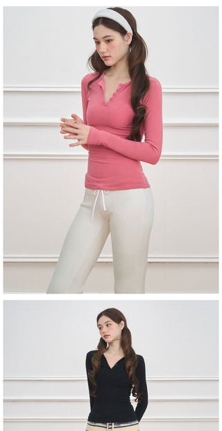 [NECY] Solid Basic Henley