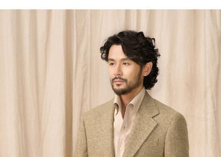 [CULTUM] Wool Blend Herringbone Tweed Suit