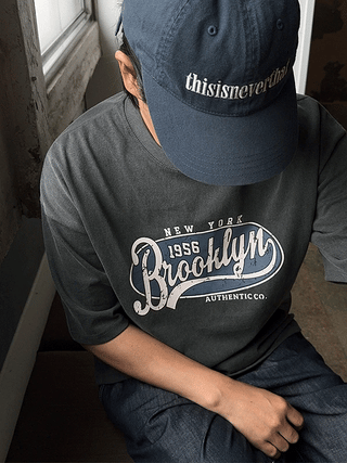 Brook Crack Print High Density 1/2 T-shirt