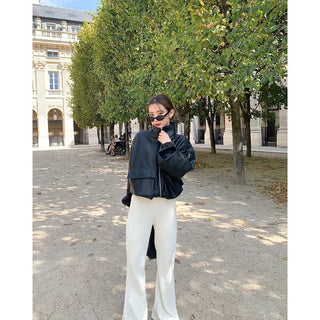 Patterned flare pants
