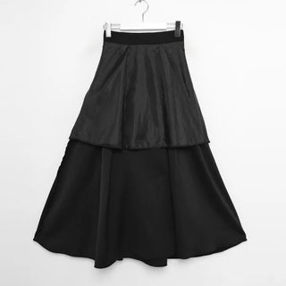 Flared long skirt