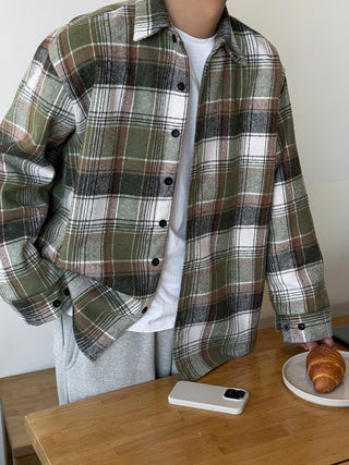 Encore Wool Tartan Check Shirt