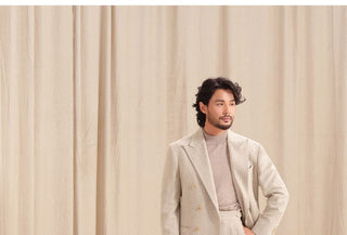 [CULTUM] Wool Blend Peak Lapel Suit Set
