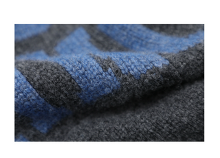 [MASONPRINCE] Printed Letter Wool Cardigan