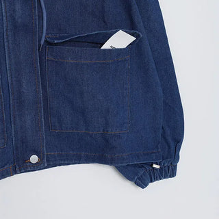Hooded denim jacket