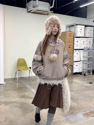 [NeverSeez] Printed Graphic Hoodie