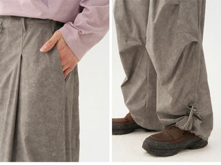 [Monterest] Washed Pleated Parachute Pants