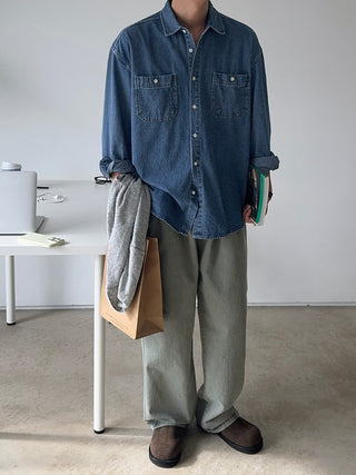 Dijon Pocket Denim Overshirt