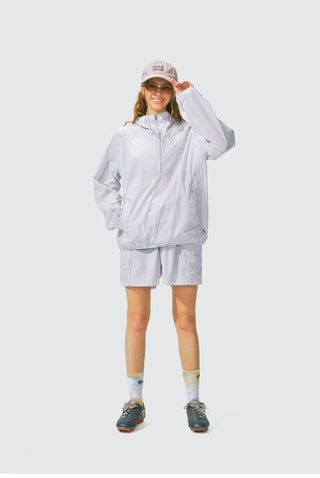[Monterest] Packable Hooded Half-Zip Anorak