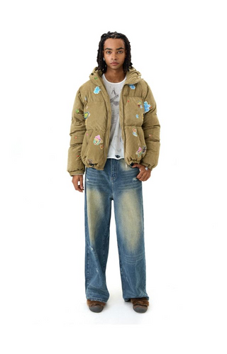 CONP Suede Texture Padded Jacket