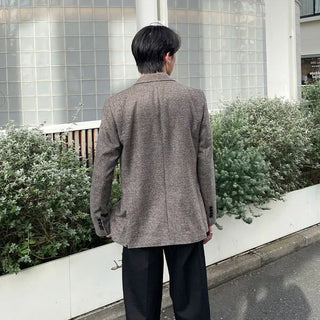 Checked blazer jacket