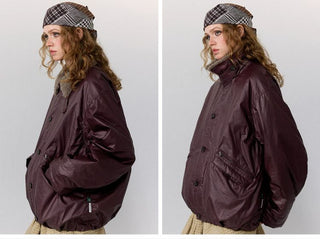 [Monterest] Detachable Fur Collar Deck Jacket