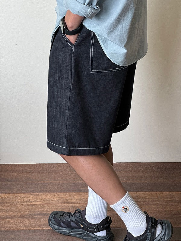 Fog Non-Fade Single-Pleat Bermuda Shorts