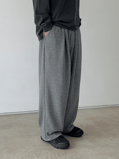 Lete Ribbed Elastic Waist Pants