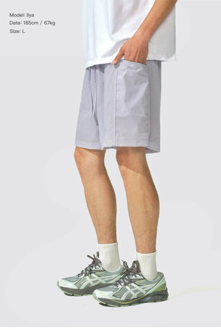 [Monterest] Quick-Dry Double Layer Side Pocket Shorts
