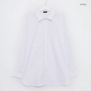 Oversized cotton shirt