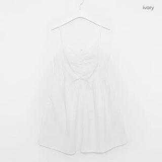 Shirred mini dress