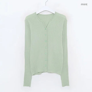 Ribbed cardigan