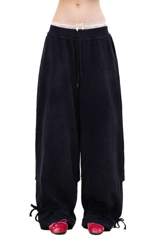 [Moromoro2] Combed Cotton Lace Hoodie &  Sweatpants