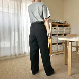 Pintuck Wide Banding Pants