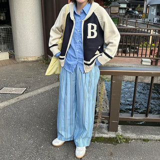 Marine stripe pants