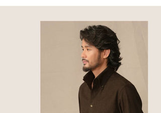[CULTUM] Italian Pointed Collar Button-Down Shirt